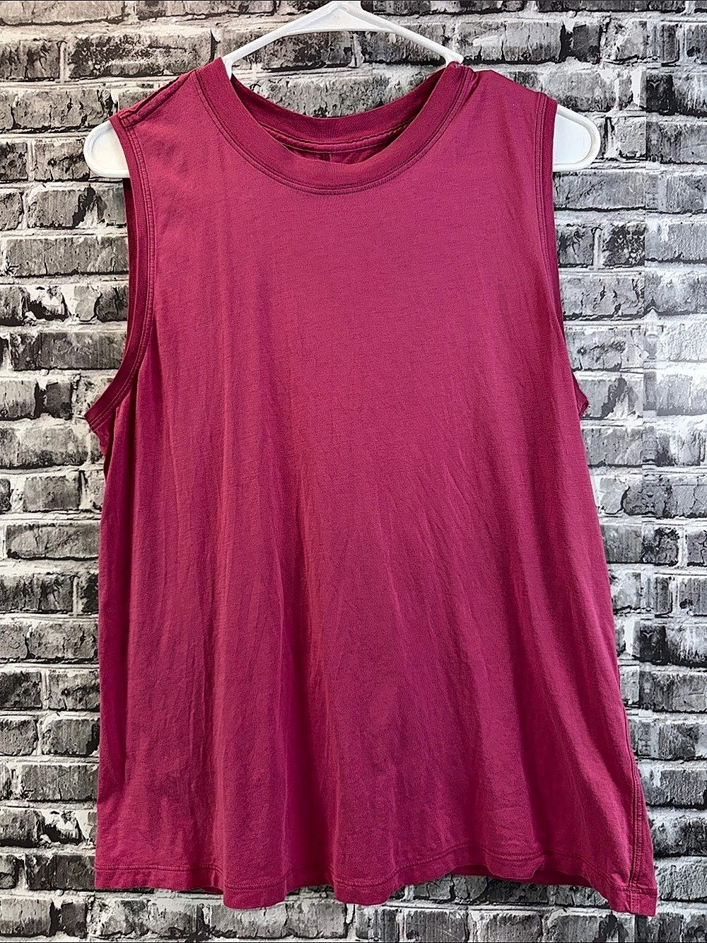Lululemon Cotton-Blend Logo Training Tank Top Pink